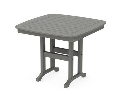 POLYWOOD Nautical 37" Dining Table in Slate Grey