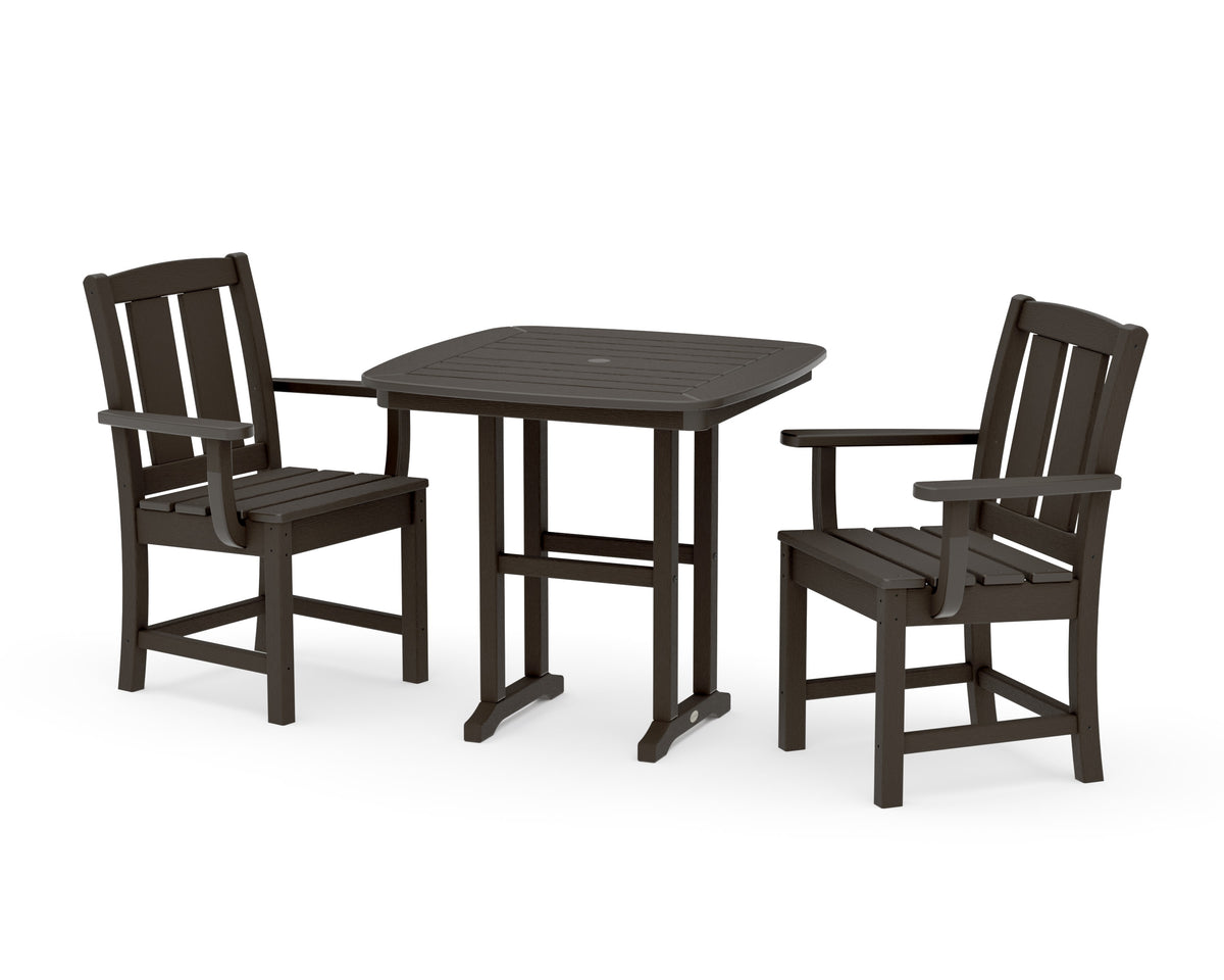 POLYWOOD Mission 3-Piece Dining Set in Vintage Coffee
