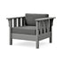 POLYWOOD Acadia Deep Seating Chair in Slate Grey / Ash Charcoal