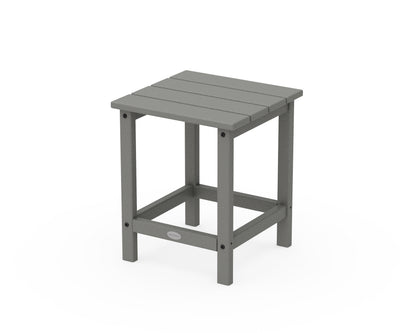 POLYWOOD Long Island 18" Side Table in Slate Grey
