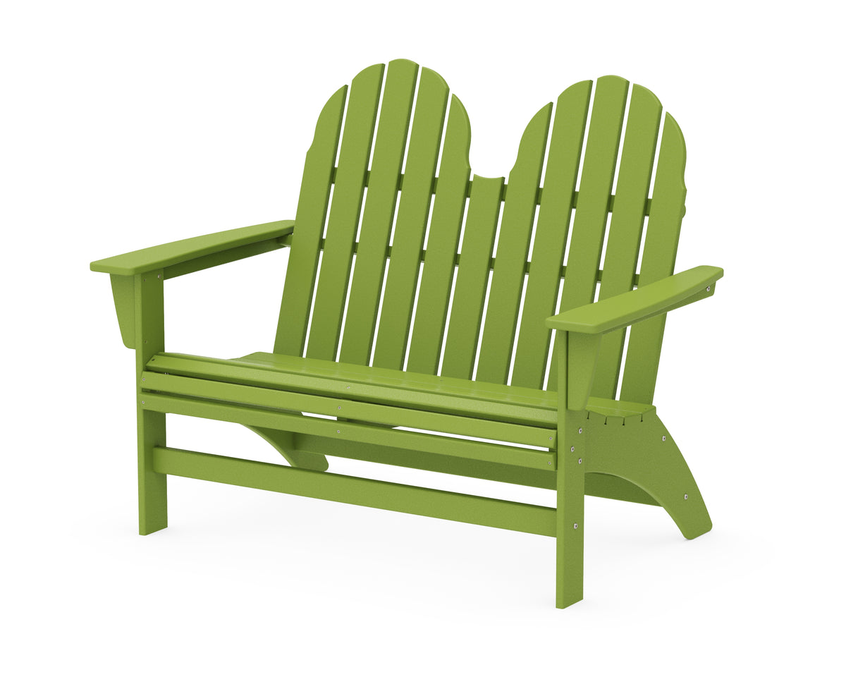 POLYWOOD Vineyard 48" Adirondack Bench in Lime
