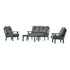 POLYWOOD Mission 4-Piece Deep Seating Set with Loveseat in Green