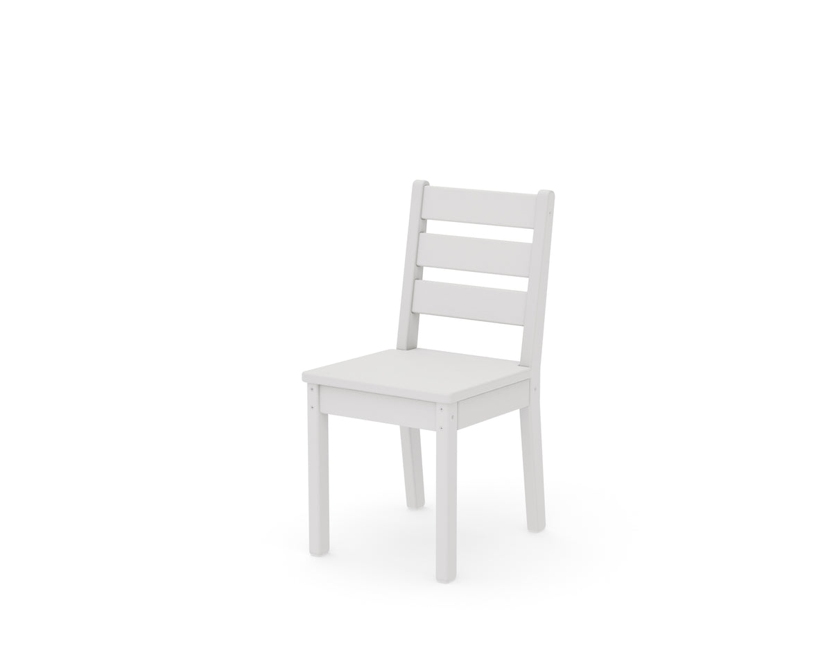 POLYWOOD Kids Lakeside Dining Chair in Vintage White