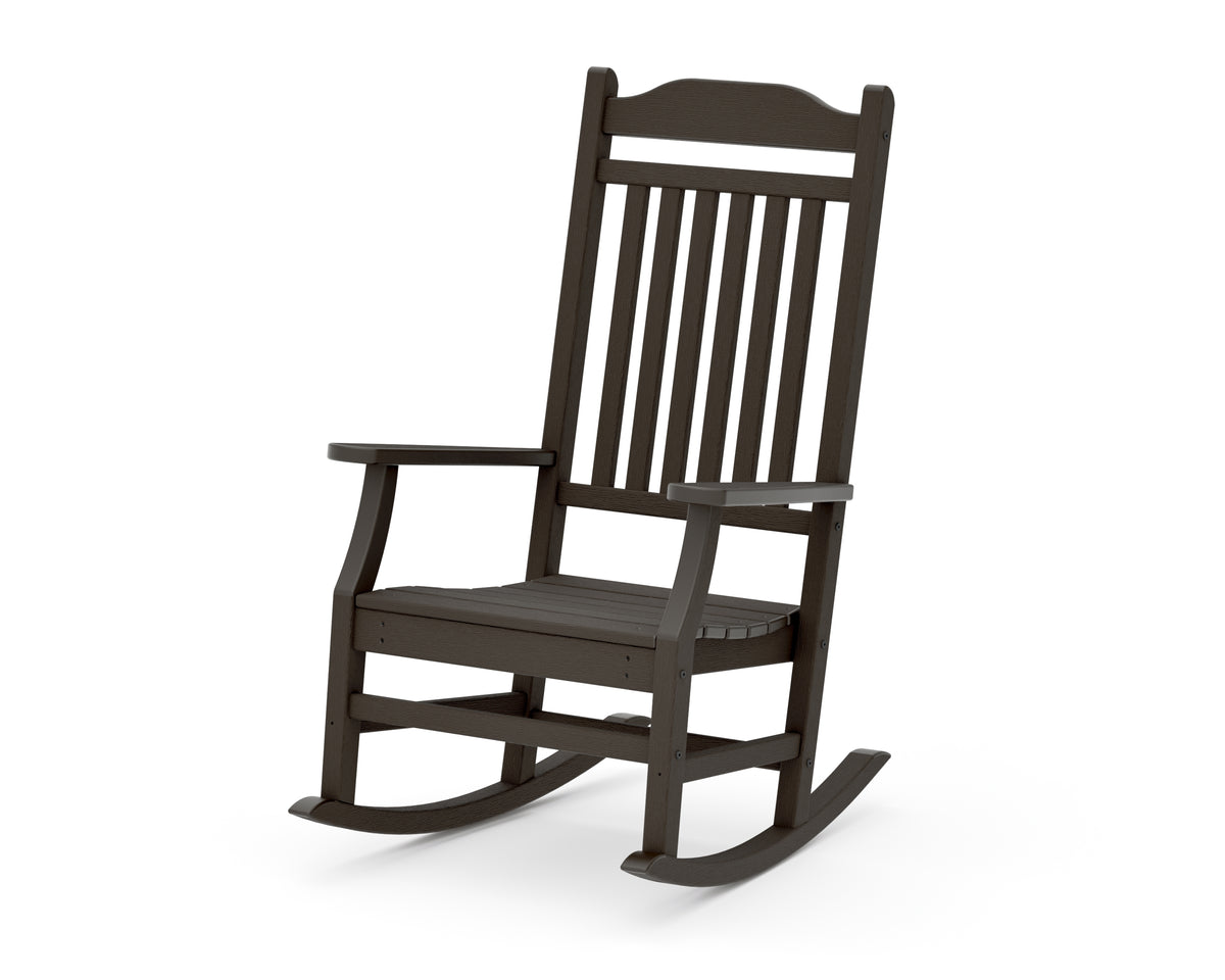 POLYWOOD Cottage Rocking Chair in Vintage Coffee