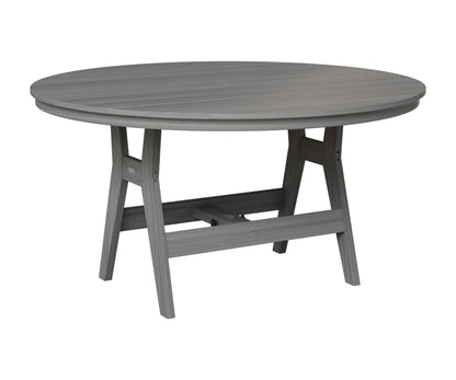 Berlin Gardens Harbor 60" Round Table in Driftwood Gray