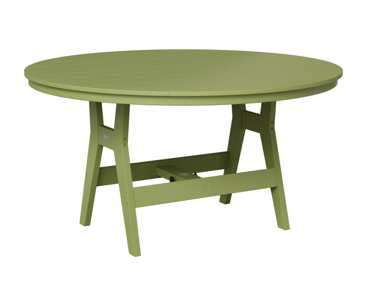 Berlin Gardens Harbor 60" Round Table in Kiwi Green