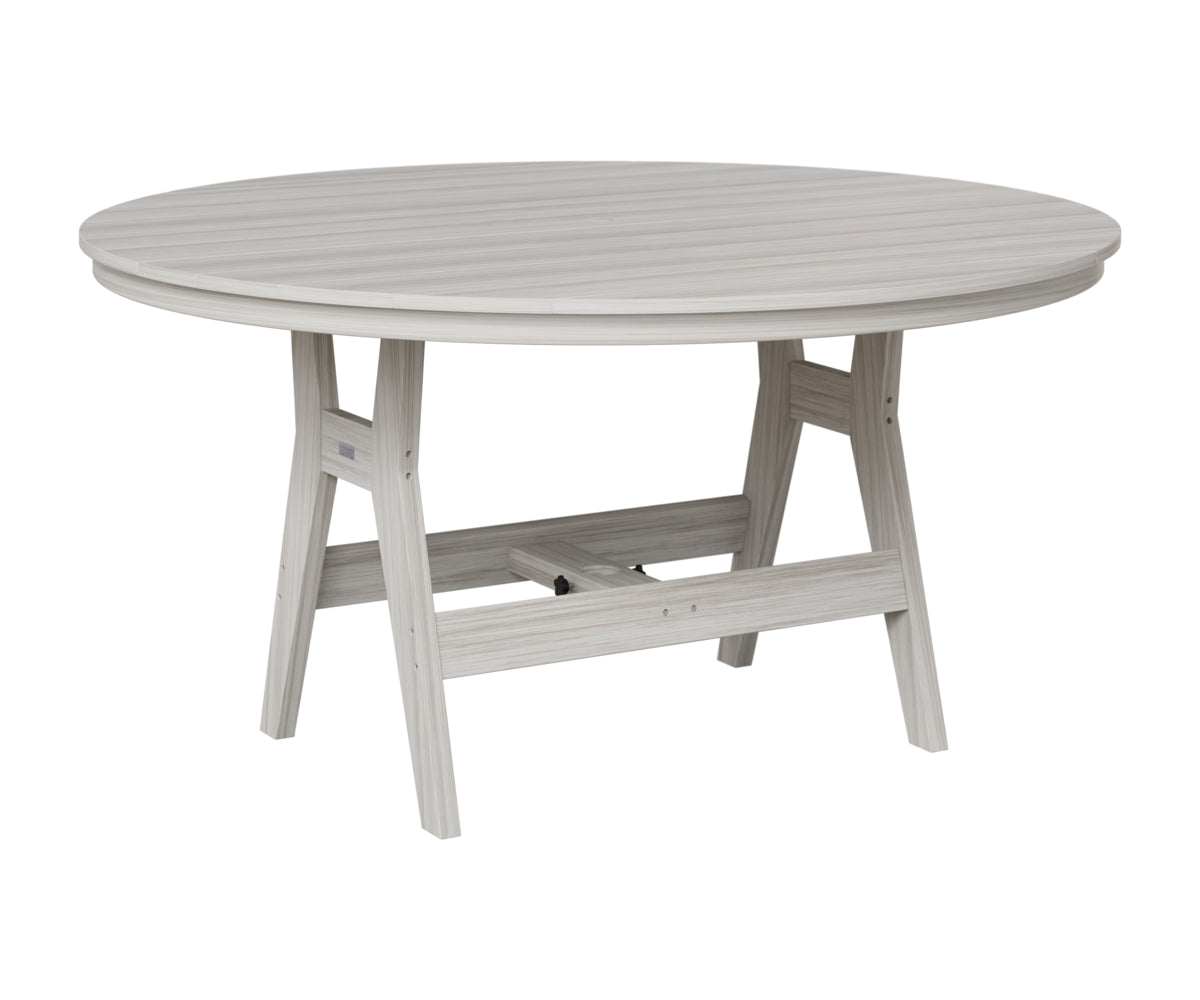 Berlin Gardens Harbor 60" Round Table in Seashell