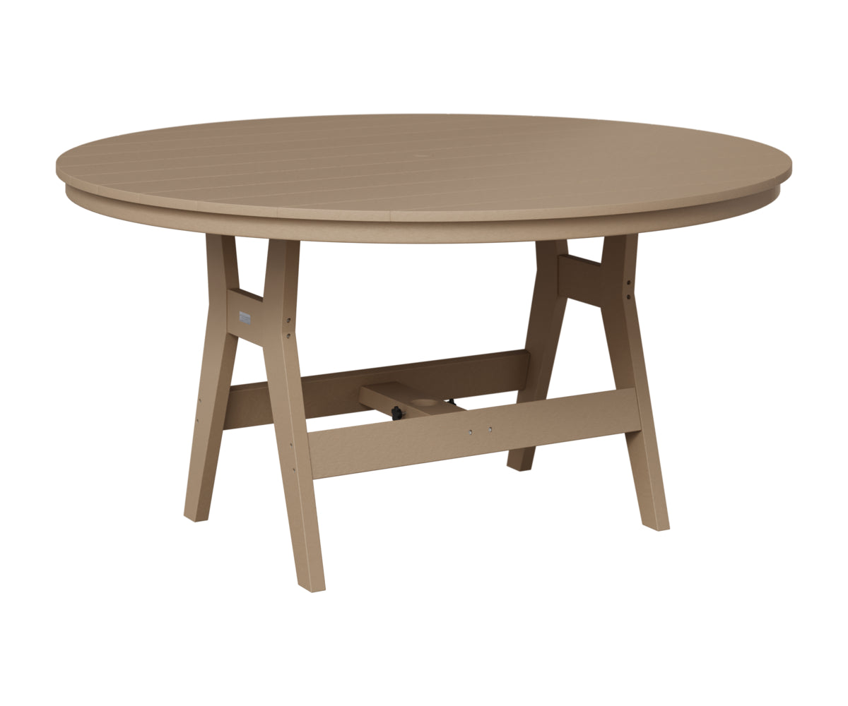 Berlin Gardens Harbor 60" Round Table in Weatherwood