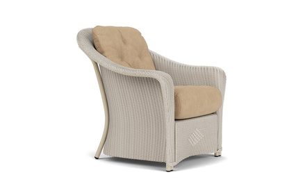 Lloyd Flanders Reflections Lounge Chair in Linen with Hayden Sand fabric, view 3