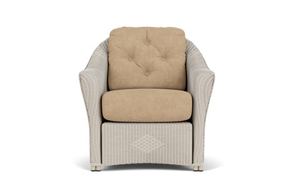 Lloyd Flanders Reflections Lounge Chair in Linen with Hayden Sand fabric