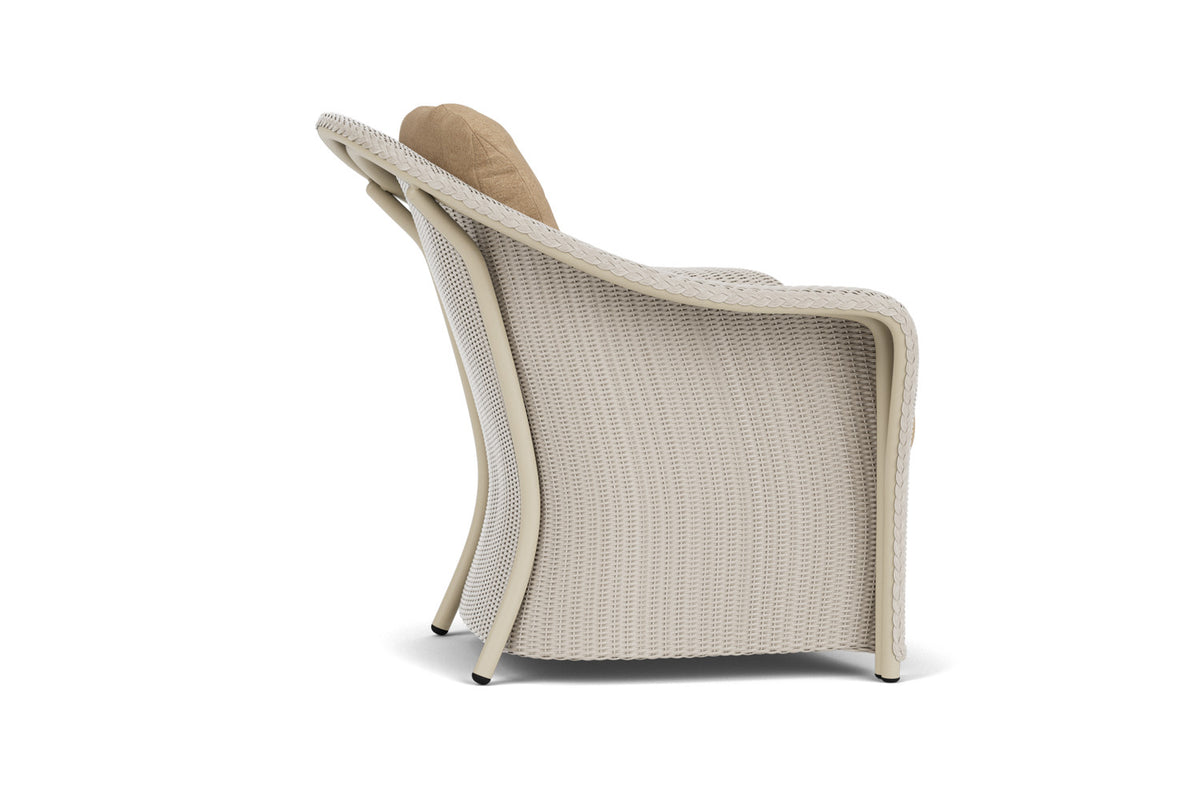 Lloyd Flanders Reflections Lounge Chair in Linen with Hayden Sand fabric, view 5