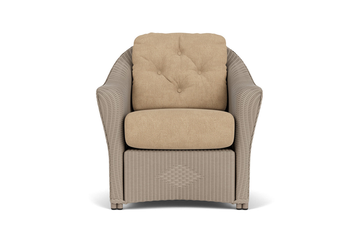 Lloyd Flanders Reflections Lounge Chair in French Beige with Hayden Sand fabric