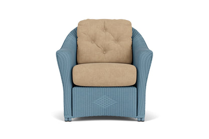 Lloyd Flanders Reflections Lounge Chair in Stillwater with Hayden Sand fabric