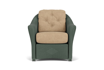 Lloyd Flanders Reflections Lounge Chair in Spruce with Hayden Sand fabric
