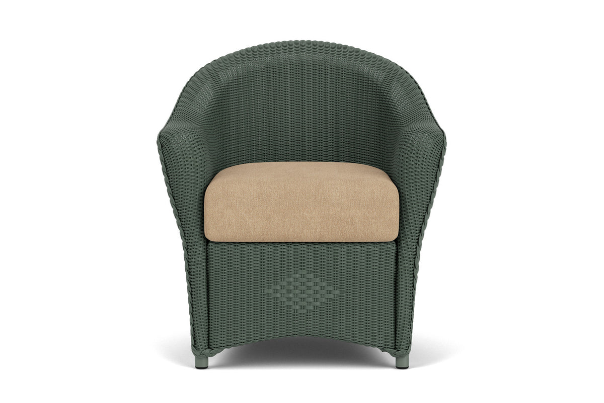 Lloyd Flanders Reflections Dining Set in Spruce with Hayden Sand fabric