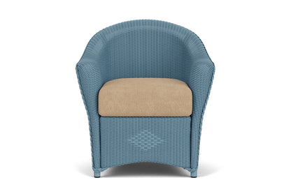 Lloyd Flanders Reflections Dining Armchair in Stillwater with Hayden Sand fabric