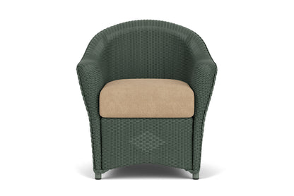 Lloyd Flanders Reflections Dining Armchair in Spruce with Hayden Sand fabric