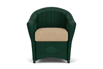 Lloyd Flanders Reflections Dining Armchair in Woodland with Hayden Sand fabric