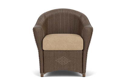Lloyd Flanders Reflections Dining Set in Bark with Hayden Sand fabric