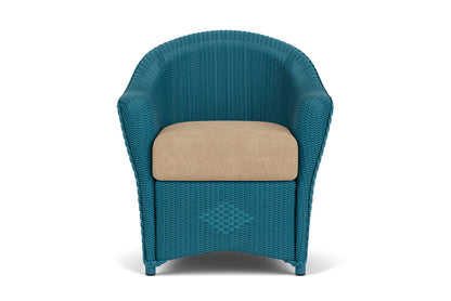 Lloyd Flanders Reflections Dining Set in Peacock with Hayden Sand fabric