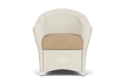 Lloyd Flanders Reflections Dining Armchair in Ivory with Hayden Sand fabric