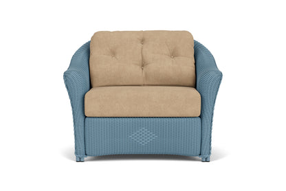 Lloyd Flanders Reflections Chair &amp; a Half in Stillwater with Hayden Sand fabric