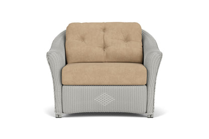 Lloyd Flanders Reflections Chair &amp; a Half in Platinum with Hayden Sand fabric