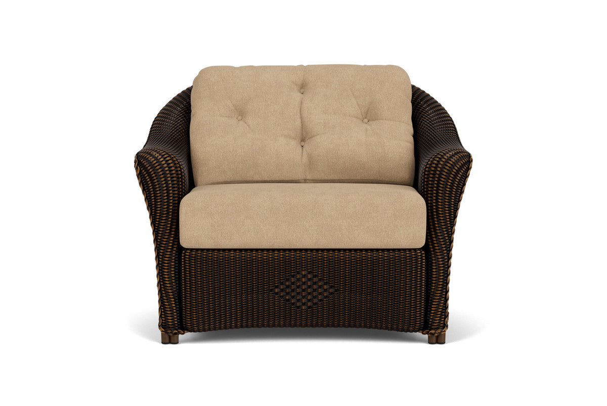 Lloyd Flanders Reflections Chair &amp; a Half in Mink with Hayden Sand fabric