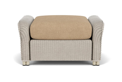 Lloyd Flanders Reflections Ottoman in Linen with Hayden Sand fabric, view 7