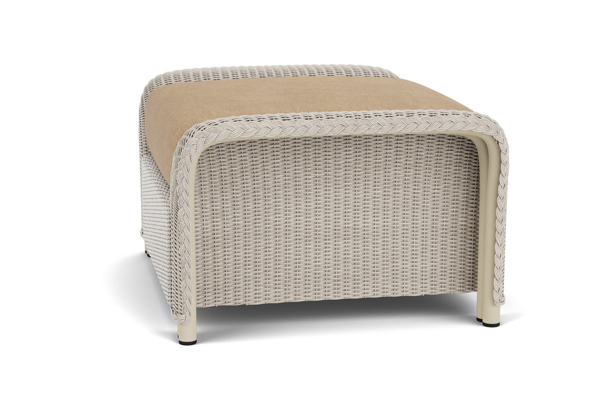 Lloyd Flanders Reflections Ottoman in Linen with Hayden Sand fabric, view 5