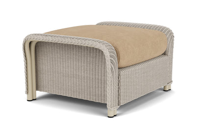 Lloyd Flanders Reflections Ottoman in Linen with Hayden Sand fabric, view 3