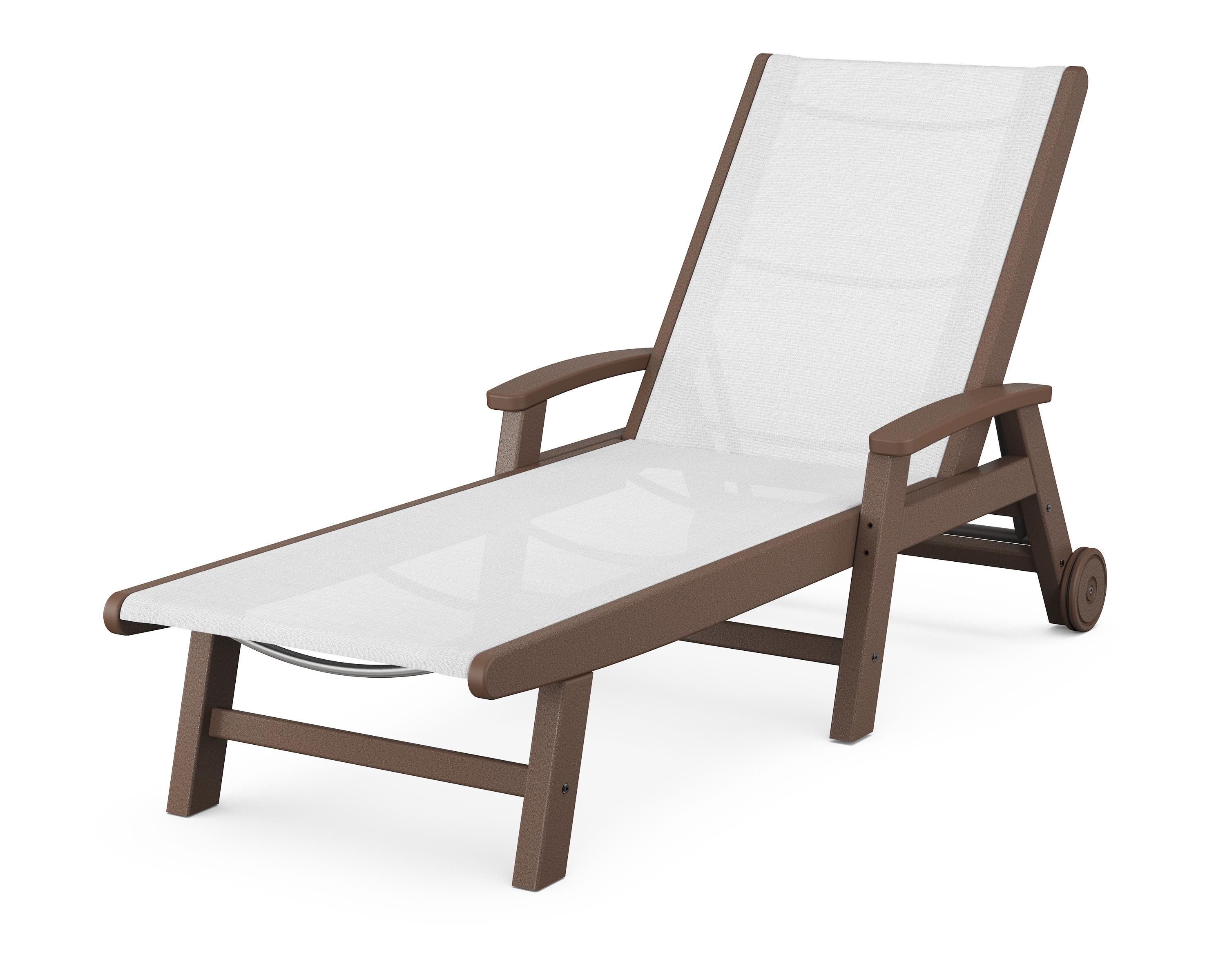POLYWOOD Coastal Chaise with Wheels