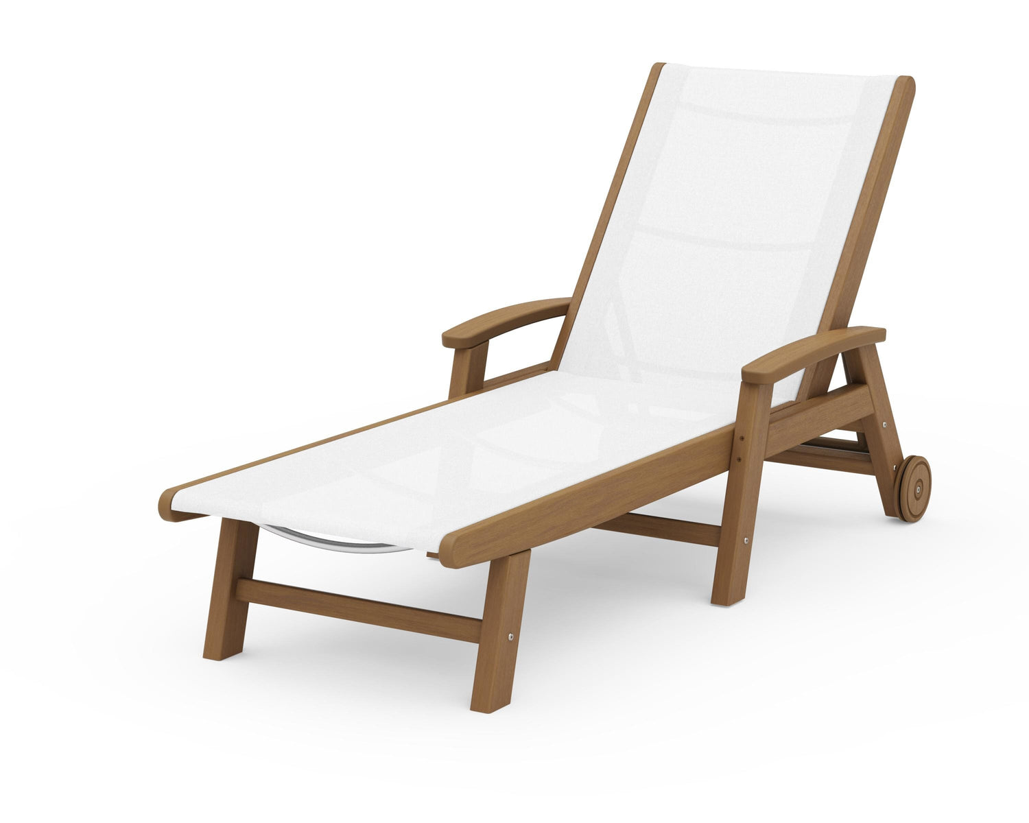 POLYWOOD Coastal Chaise with Wheels