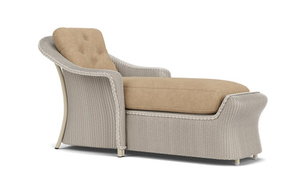 Lloyd Flanders Reflections Day Chaise in Linen with Hayden Sand fabric, view 3