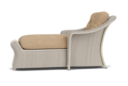 Lloyd Flanders Reflections Day Chaise in Linen with Hayden Sand fabric, view 9