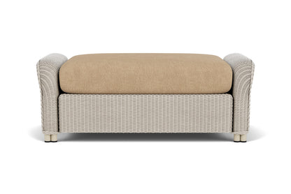 Lloyd Flanders Reflections Large Ottoman in Linen with Hayden Sand fabric, view 7