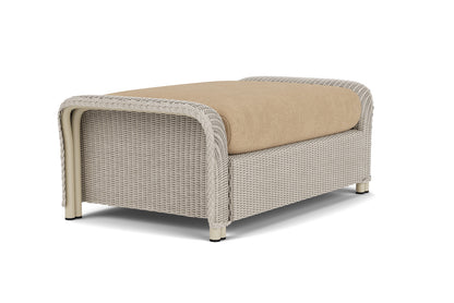 Lloyd Flanders Reflections Large Ottoman in Linen with Hayden Sand fabric, view 8