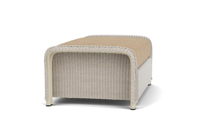 Lloyd Flanders Reflections Large Ottoman in Linen with Hayden Sand fabric, view 4
