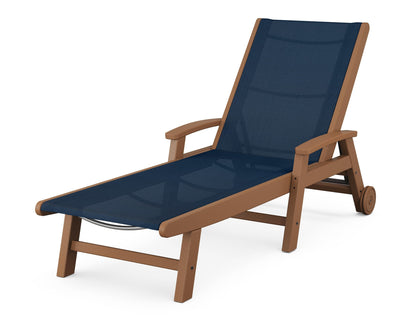 POLYWOOD Coastal Chaise with Wheels
