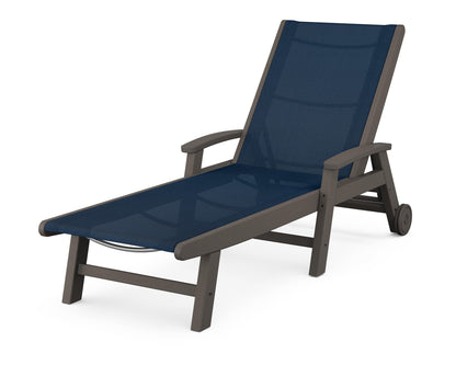 POLYWOOD Coastal Chaise with Wheels