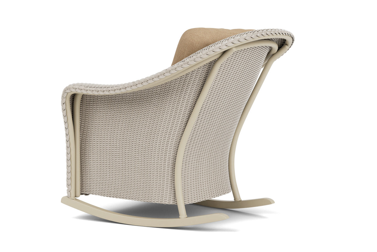 Lloyd Flanders Reflections Lounge Rocker in Linen with Hayden Sand fabric, view 8