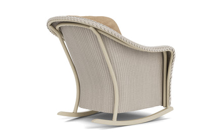 Lloyd Flanders Reflections Lounge Rocker in Linen with Hayden Sand fabric, view 6