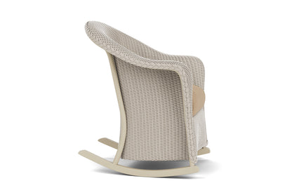 Lloyd Flanders Reflections Porch Rocker in Linen with Hayden Sand fabric, view 4