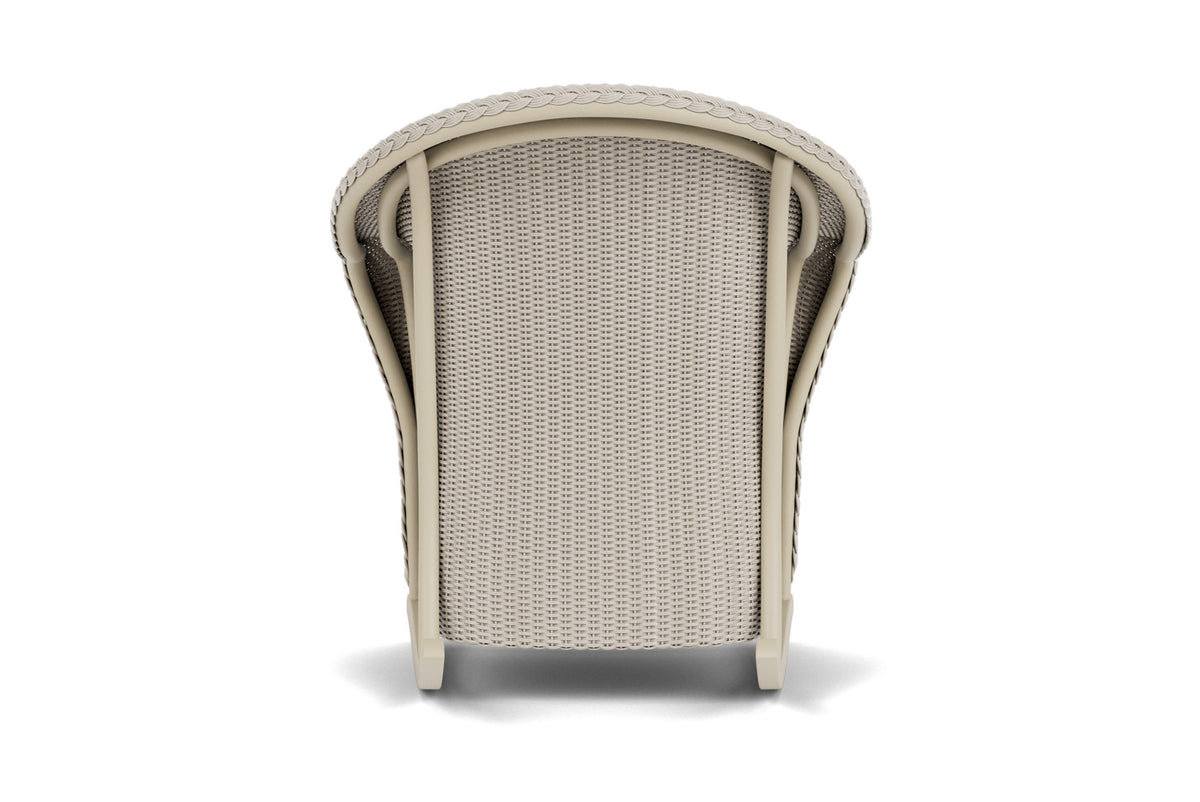 Lloyd Flanders Reflections Porch Rocker in Linen with Hayden Sand fabric, view 7