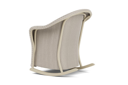Lloyd Flanders Reflections Porch Rocker in Linen with Hayden Sand fabric, view 8