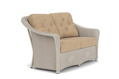 Lloyd Flanders Reflections Loveseat in Linen with Hayden Sand fabric, view 3