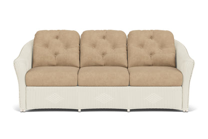 Lloyd Flanders Reflections Living Room Set in Ivory with Hayden Sand fabric