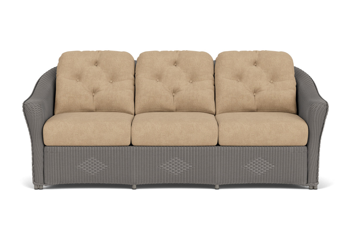 Lloyd Flanders Reflections Living Room Set in Pewter with Hayden Sand fabric