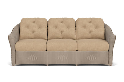 Lloyd Flanders Reflections Sofa in French Beige with Hayden Sand fabric