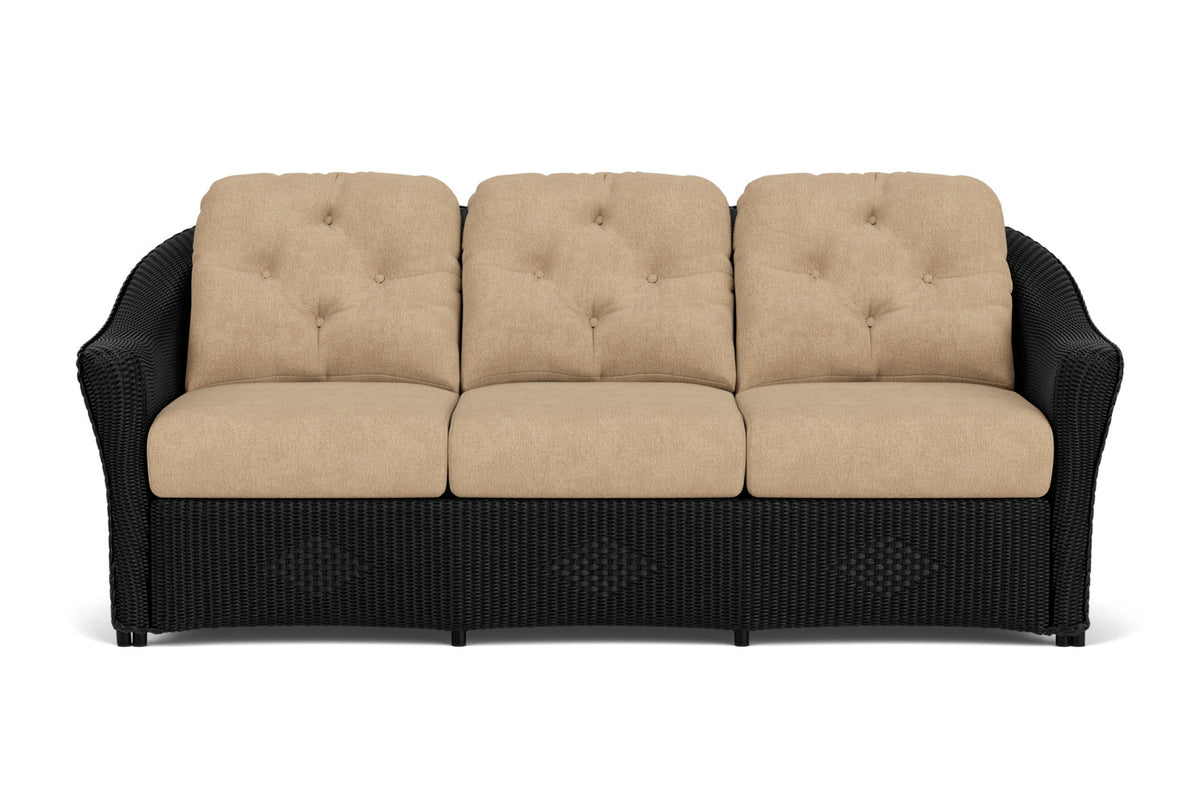 Lloyd Flanders Reflections Living Room Set in Ebony with Hayden Sand fabric